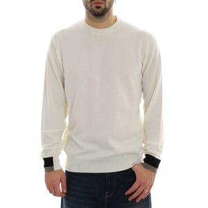 MAGLIA CONTRASTI PANNA